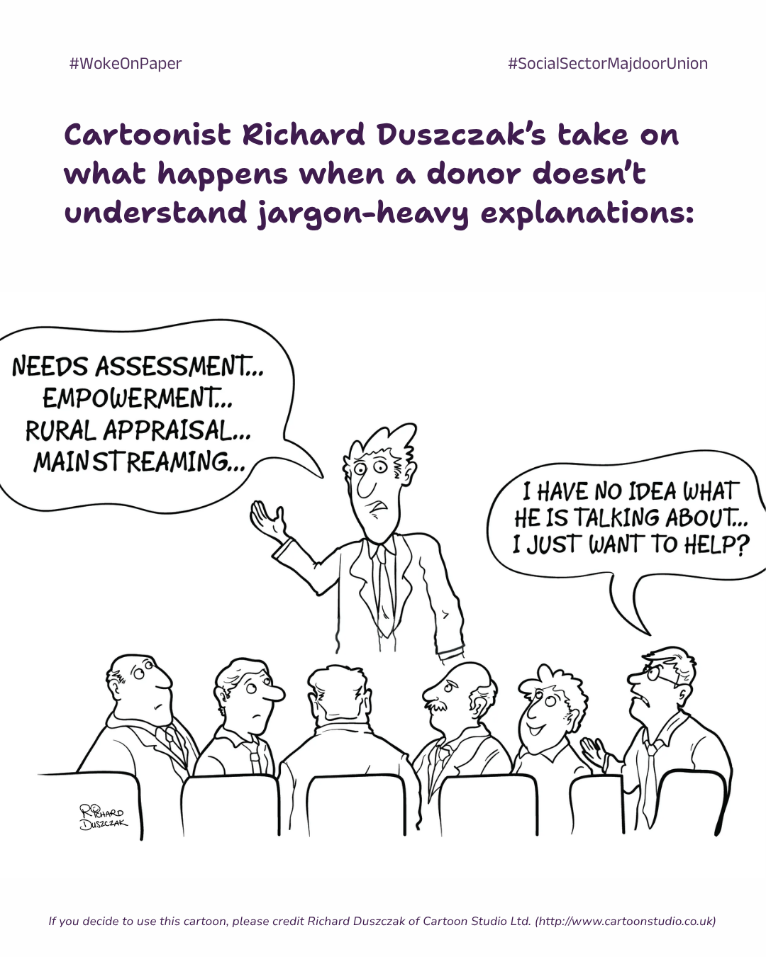 When Jargon Meets a Donor
