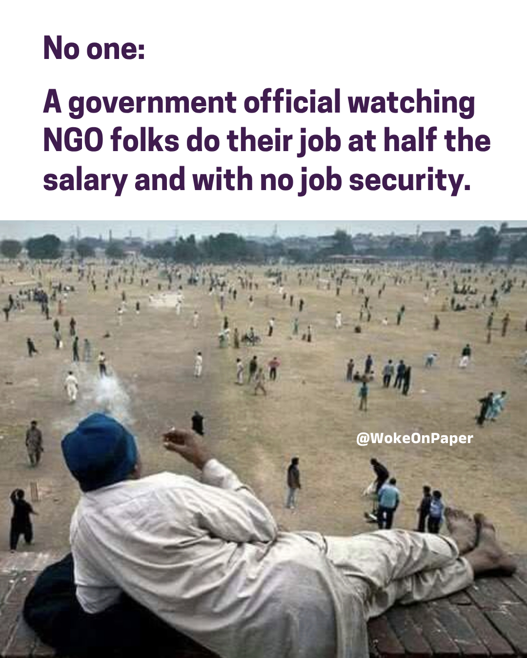 Watching NGO Workers Work