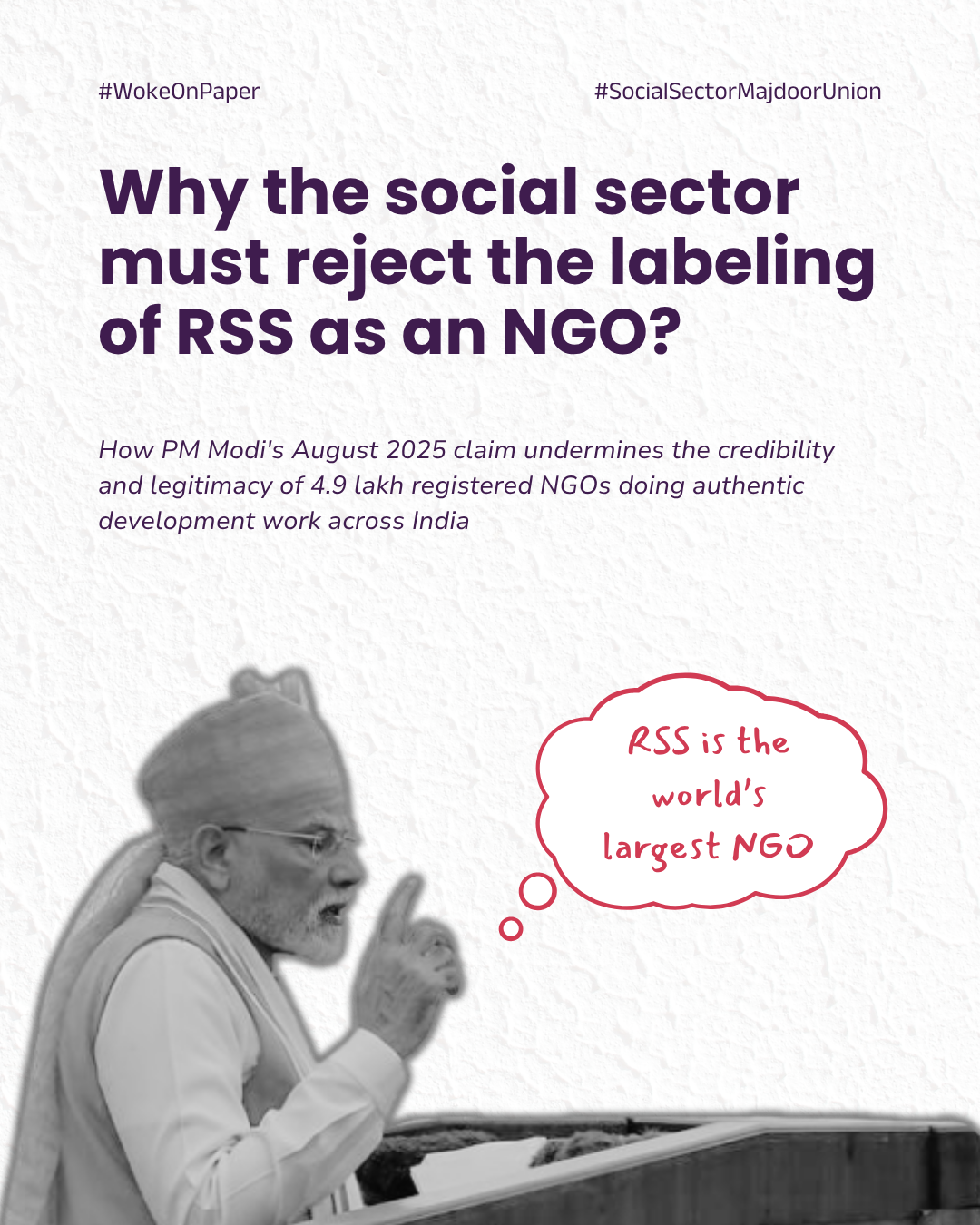 Why the Social Sector Must Reject the Labelling of RSS as an NGO